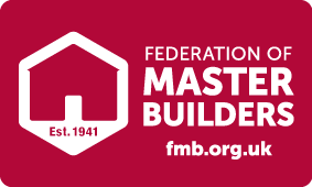 Federation of Master Builders (FMB) membership badge recognising trusted UK builders and construction professionals meeting quality and standards criteria