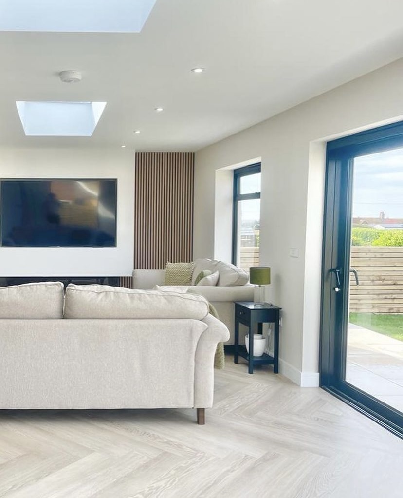 Garage conversion under permitted development UK showing internal conversion of garage into living space without planning permission